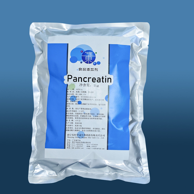 pancreatin 2000u/g Proteolytic Enzymes In Pancreatic Juice Providing Enzyme Preparation Sample,Powder like, fully soluble in water