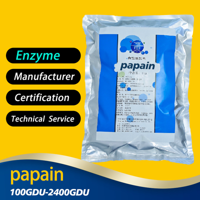 Papain Enzyme Powder 6000 USP U/mg fully soluble in water customized food grade&pharmaceutical grade