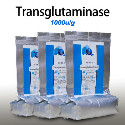 glutamine transaminase 1000U use in roasted sausage and ham  providing enzyme preparation sample