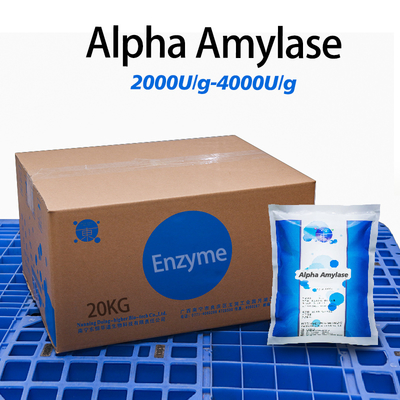 4000U/G Alpha Amylase In Food Industry Alpha Amylase Light White Powder