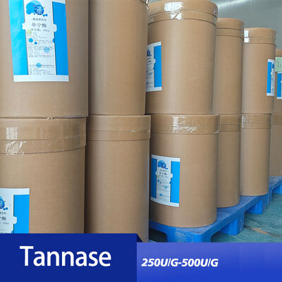 Food-grade tannase is used for food fermentation fruit juice and wine production and tea processing