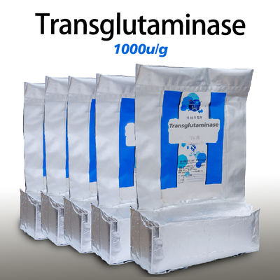 Transglutaminase 1000U/G Certification système FSSC22000 MUI Kosher spécifications d'activité enzymatique personnalisées