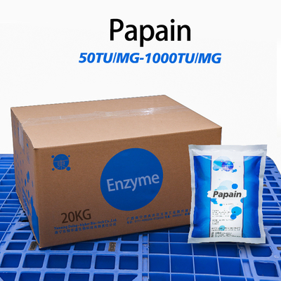 Papain Dari Pepaya 50TU/MG-1000TU/MG Untuk Pakan Protein Dan Aktivitas Enzim Kustomisasi Obat